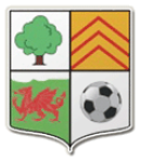Llwydcoed crest
